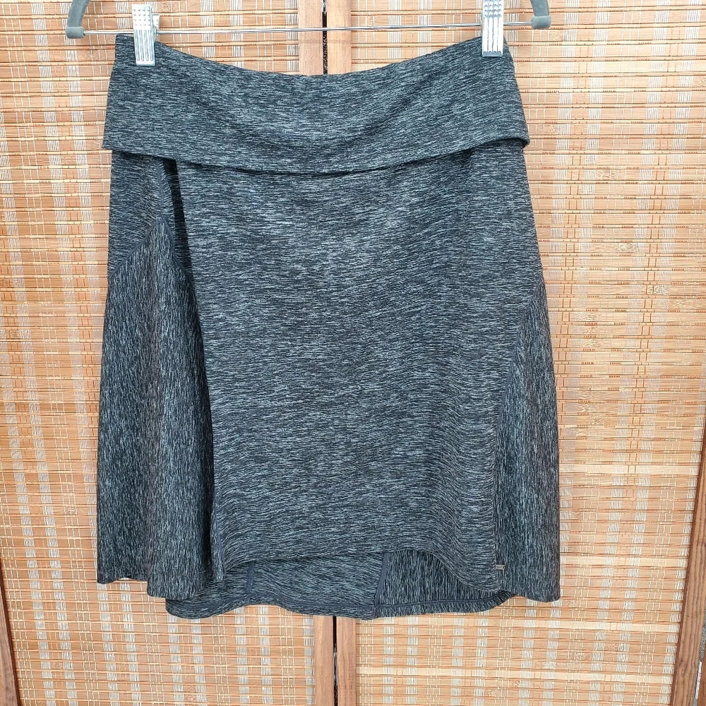♧ Avalanche Heather Gray Folded Waist A Line Skirt Size Medium